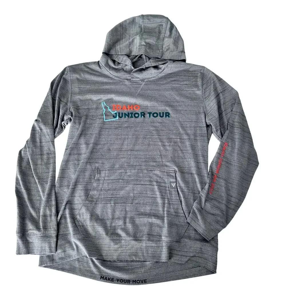 Levelwear Gray Hooded Pullover - Idaho Junior Tour Golf